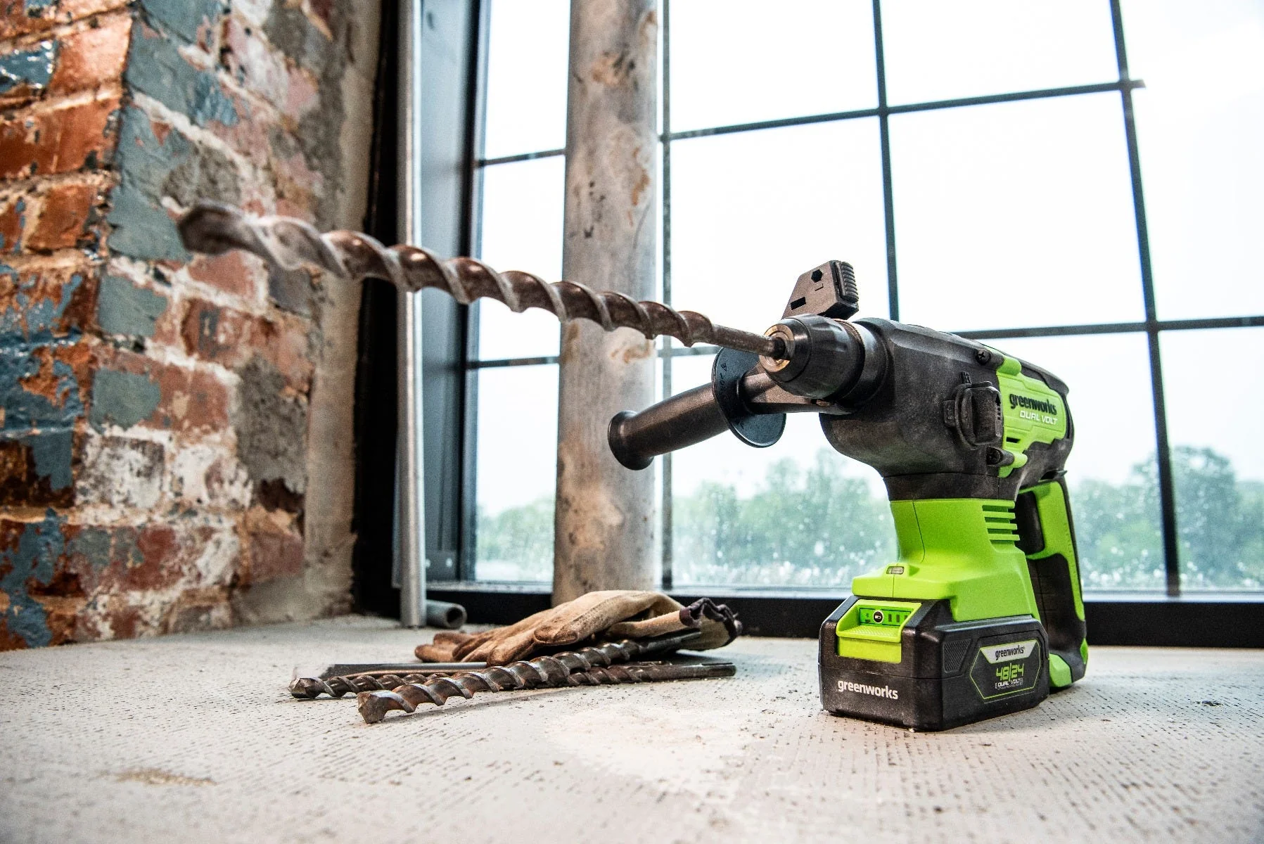 48V/24V Dual-Volt SDS-Plus 2J Rotary Hammer Tool Only | 24BRH1 - Image 11