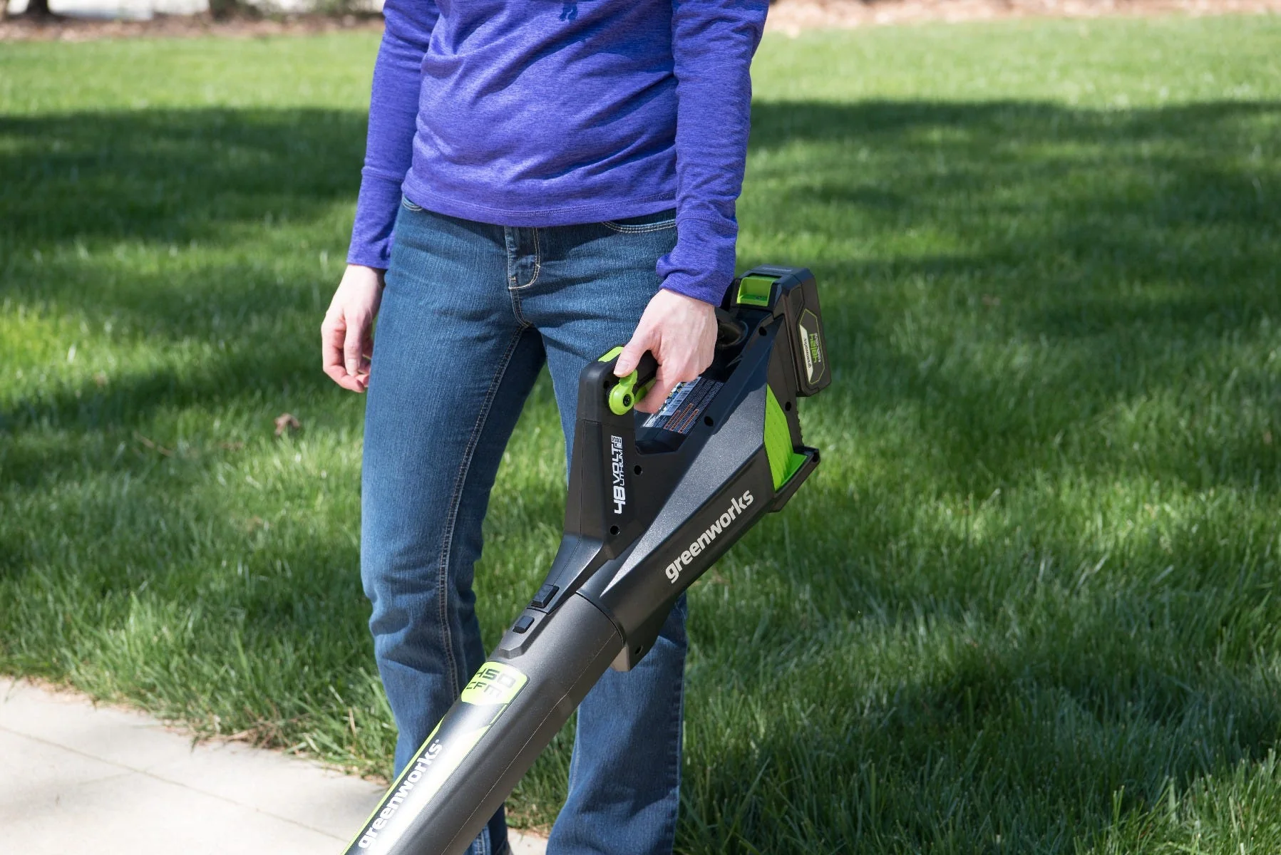 48V/24V 450 CFM Dual-Volt Axial Blower with Battery and Charger | 48B450 - Image 10