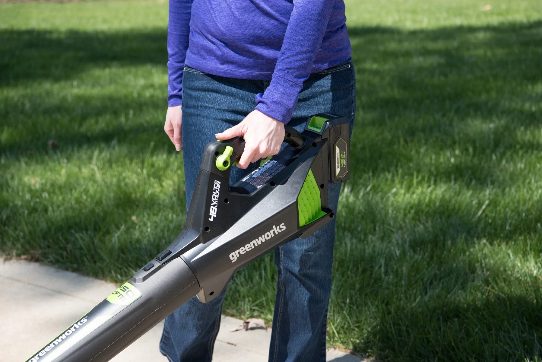 48V/24V 450 CFM Dual-Volt Axial Blower with Battery and Charger | 48B450 - Image 11