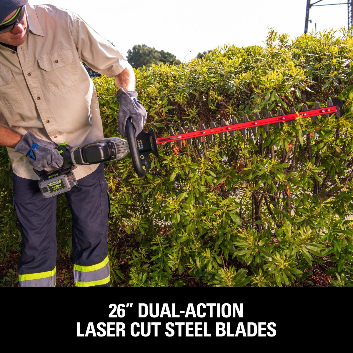 48-Volt 26" Hedge Trimmer with Battery and Charger | 48HT26 - Image 4