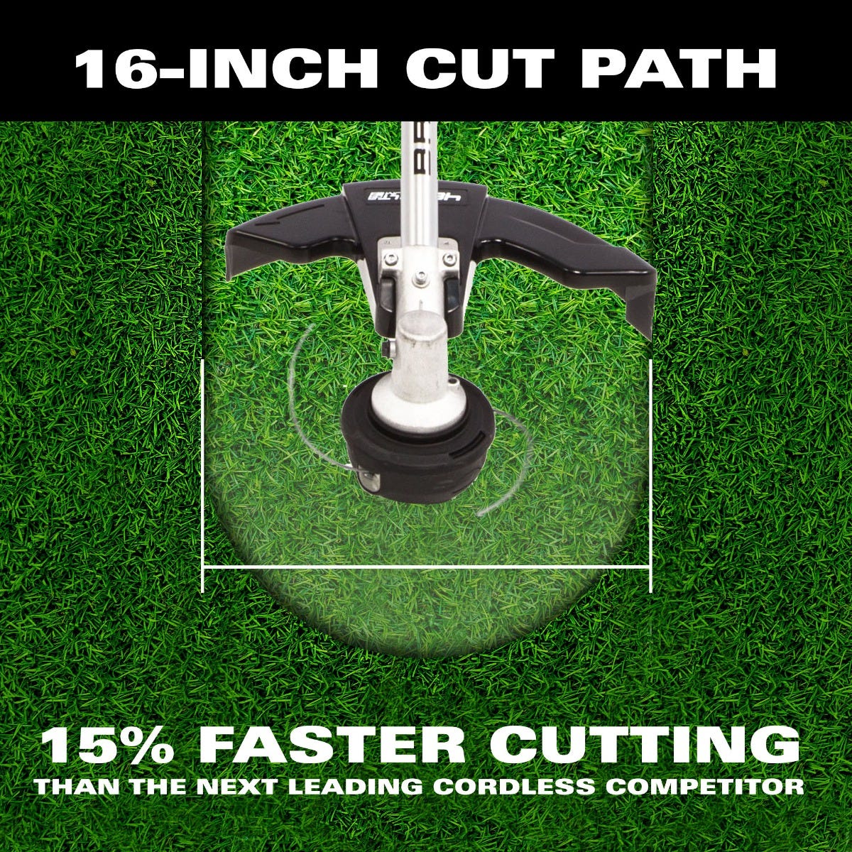 48V/24V Dual-Volt 16" String Trimmer with Battery and Charger | 48T16 - Image 13