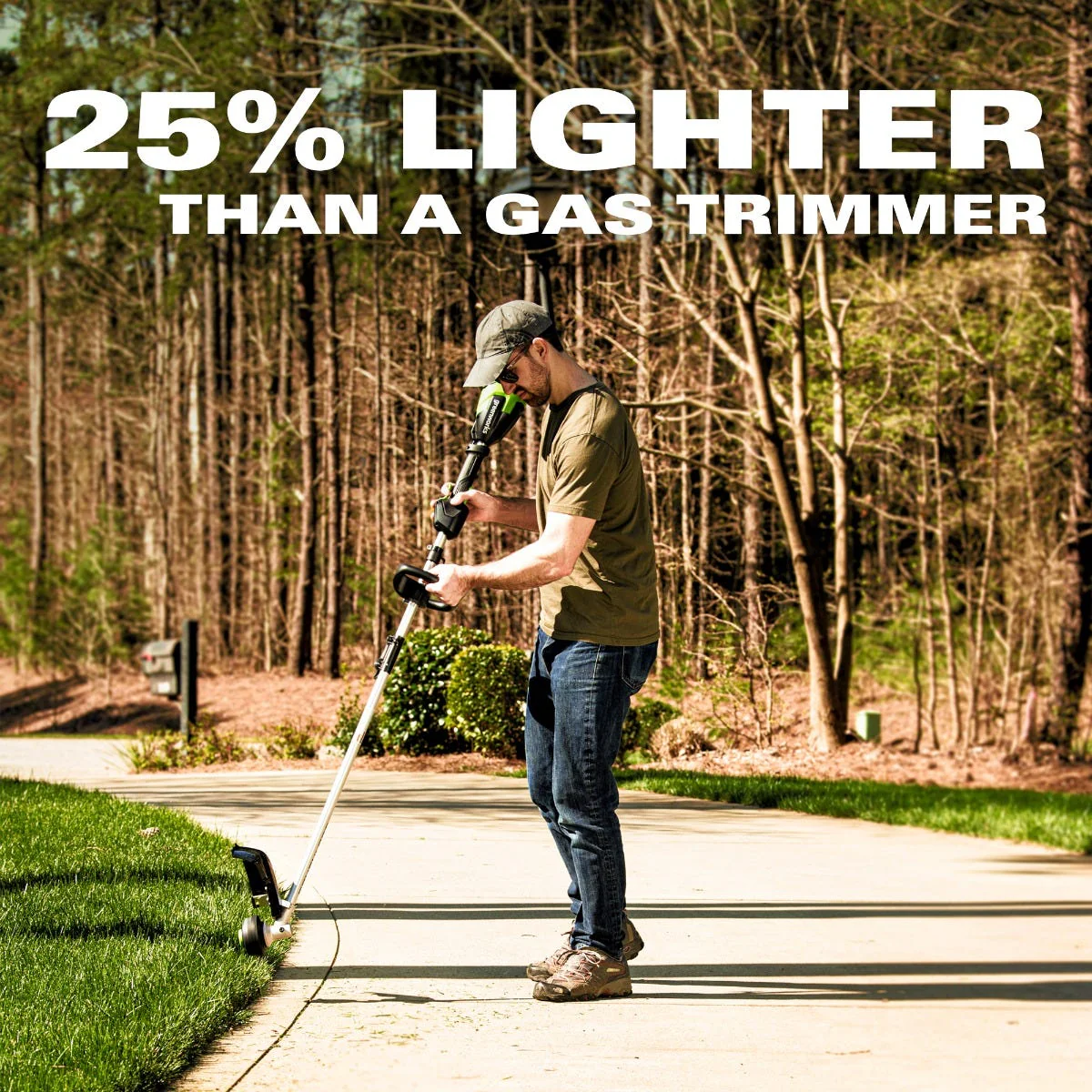 48V/24V Dual-Volt 16" String Trimmer with Battery and Charger | 48T16 - Image 15