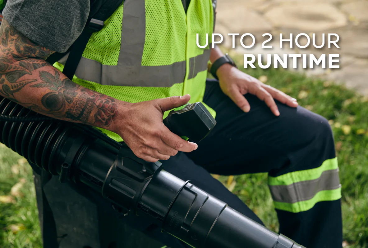 82V Dual Port Backpack Blower with Two 5Ah Batteries and Dual Port Charger | 82BA26-52DP - Image 4