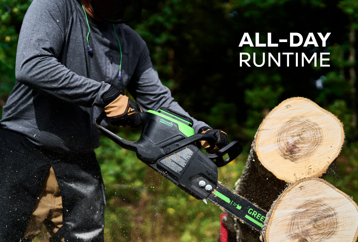 82V 16" 2.4kW Chainsaw with 4Ah Battery and Dual Port Charger | 82CS24-4DP - Image 5