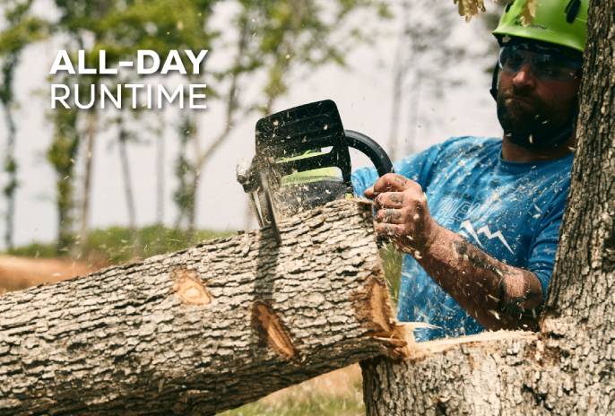 82V 20" 3.4kW Chainsaw with 4Ah Battery and Dual Port Charger | 82CS34-4DP - Image 6