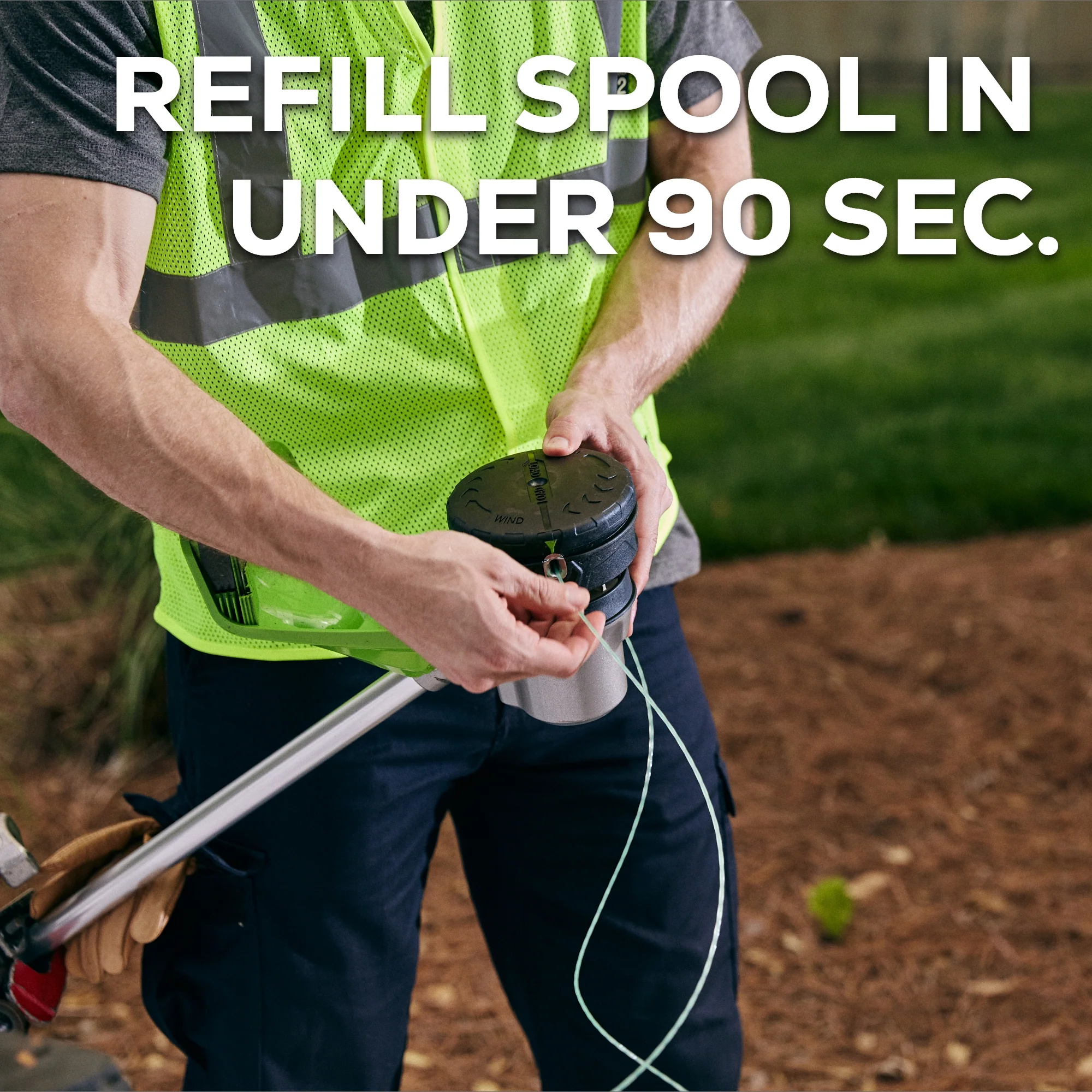 82V 1.2kW String Trimmer with 4Ah Battery and Dual Port Charger | 82ST12-4DP - Image 4