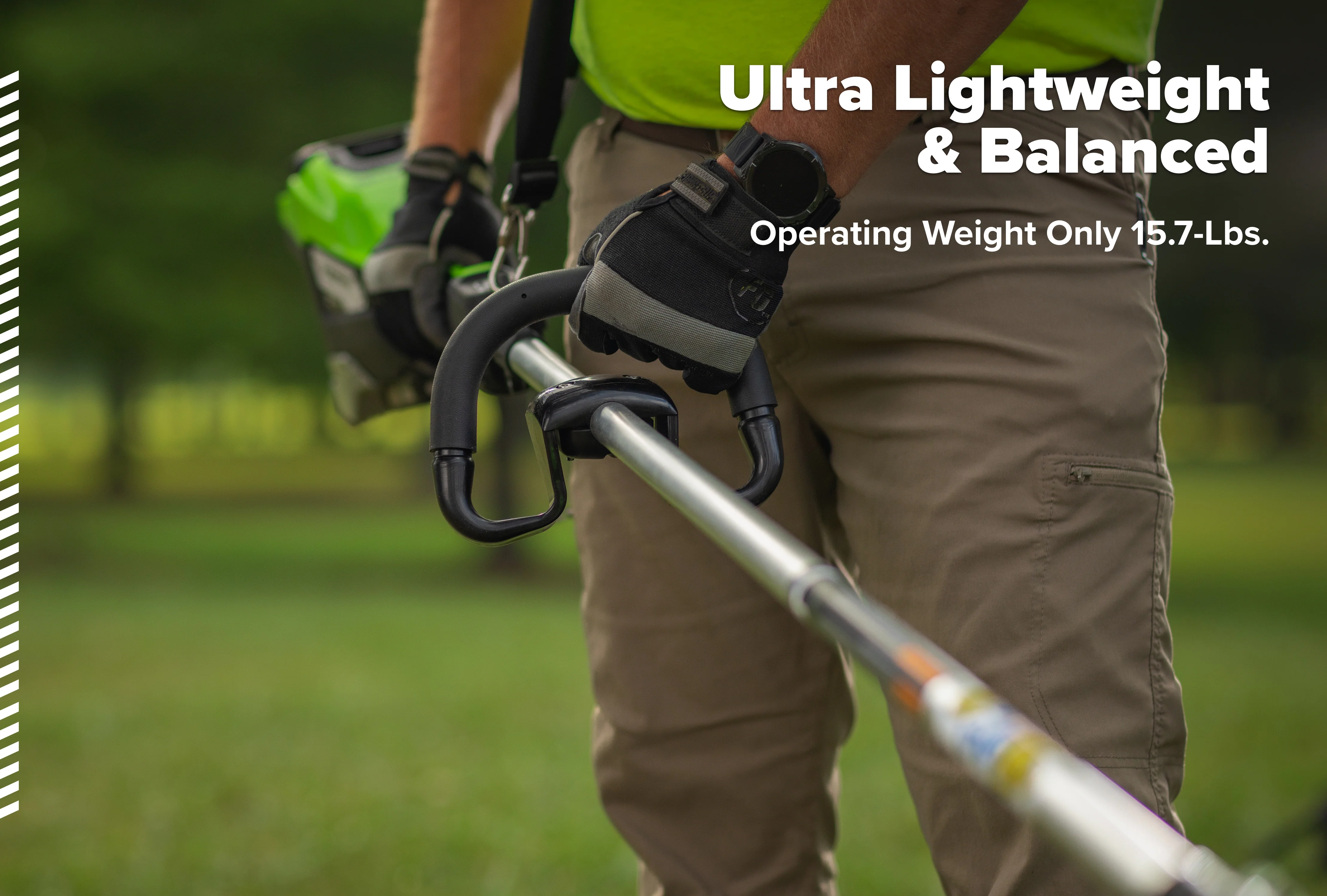 82V OPTIMUS 1.6kW 17" String Trimmer With (1) 4 Ah Battery and Dual Port Charger | ST161-4DP - Image 3