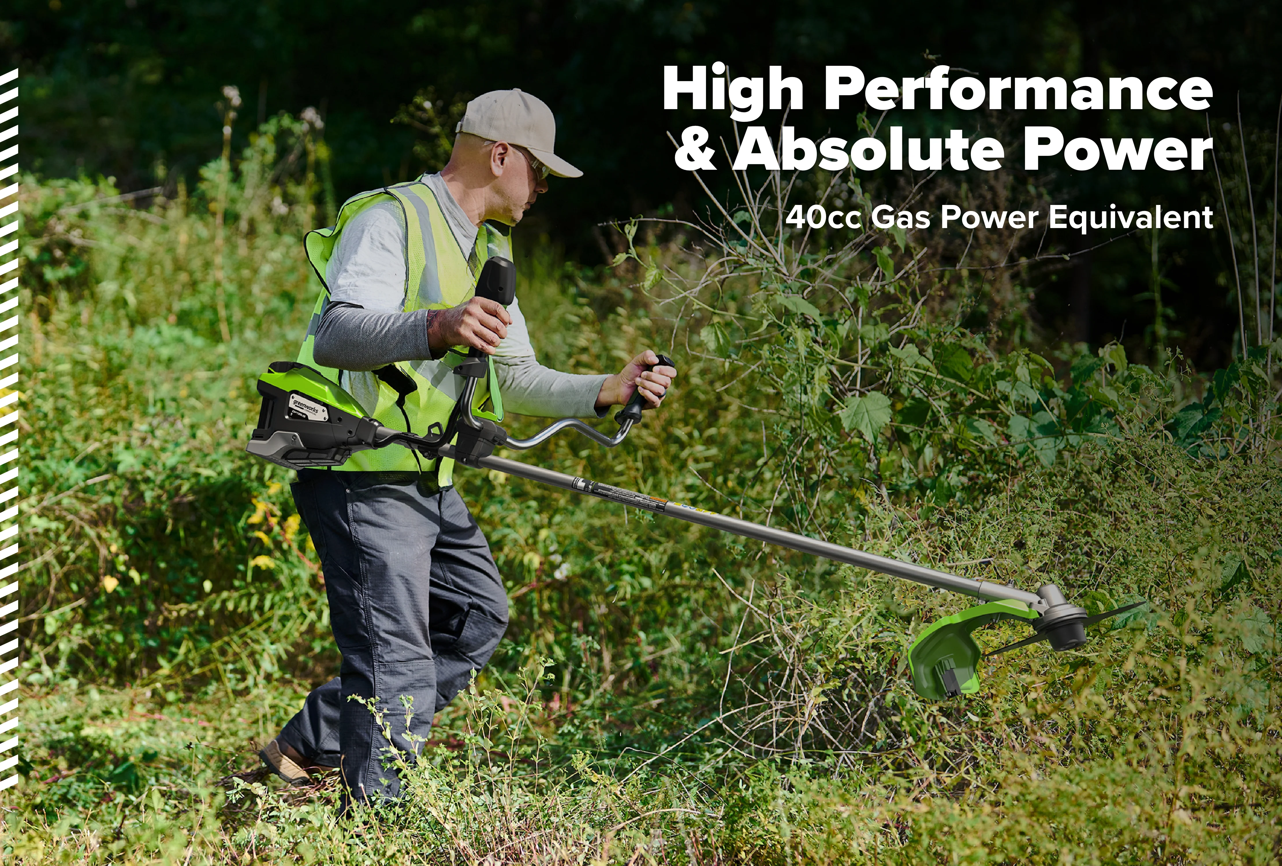 82V OPTIMUS 2.0kW 18" String Trimmer Brush Cutter | TB201H - Image 4