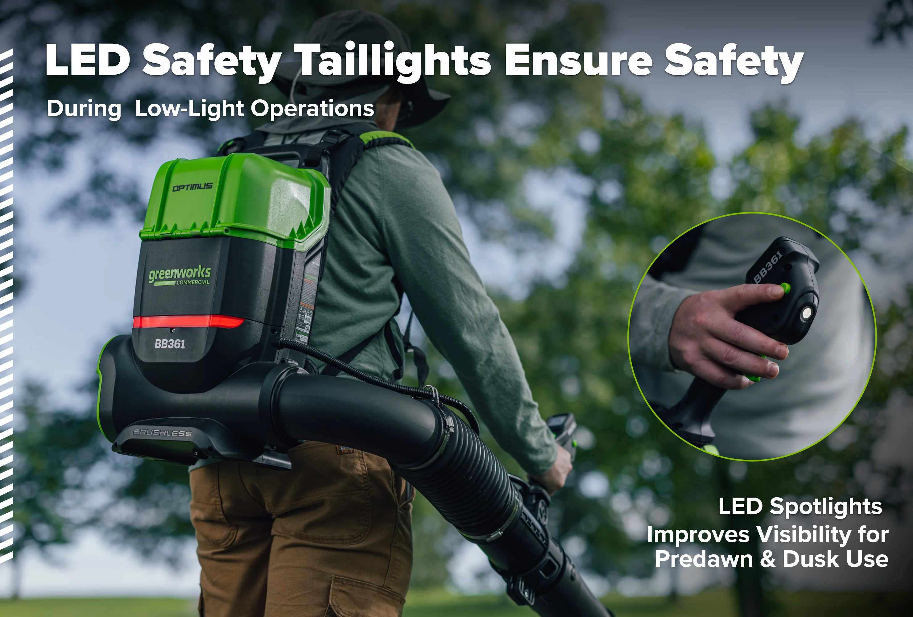 82V OPTIMUS 36N Dual-Port Backpack Blower with (2) 8Ah Batteries and Dual Port Charger | BB361-82DP - Image 5