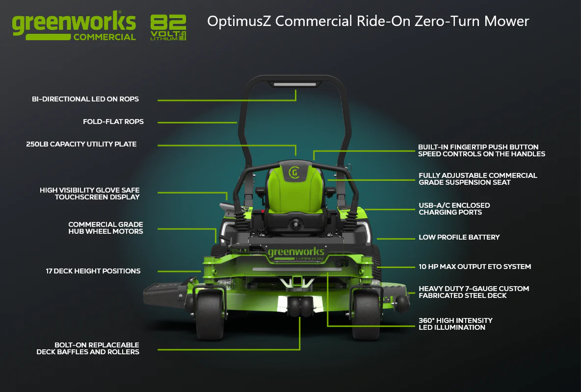 OptimusZ 48" 18kWh Ride-On Zero Turn Mower | CZ48R18X - Image 11