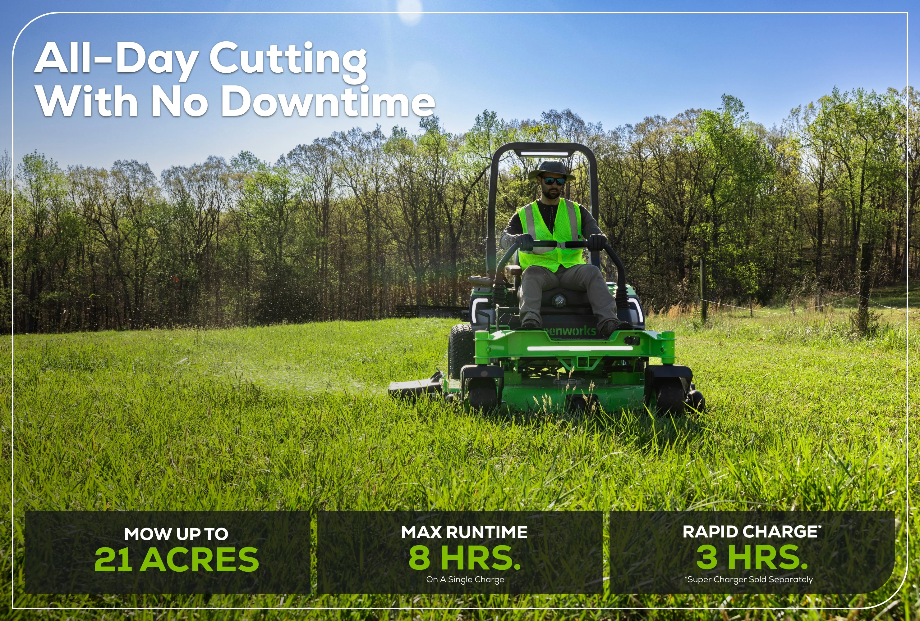 OptimusZ 48" 24kWh Ride-On Zero Turn Mower | CZ48R24X - Image 3