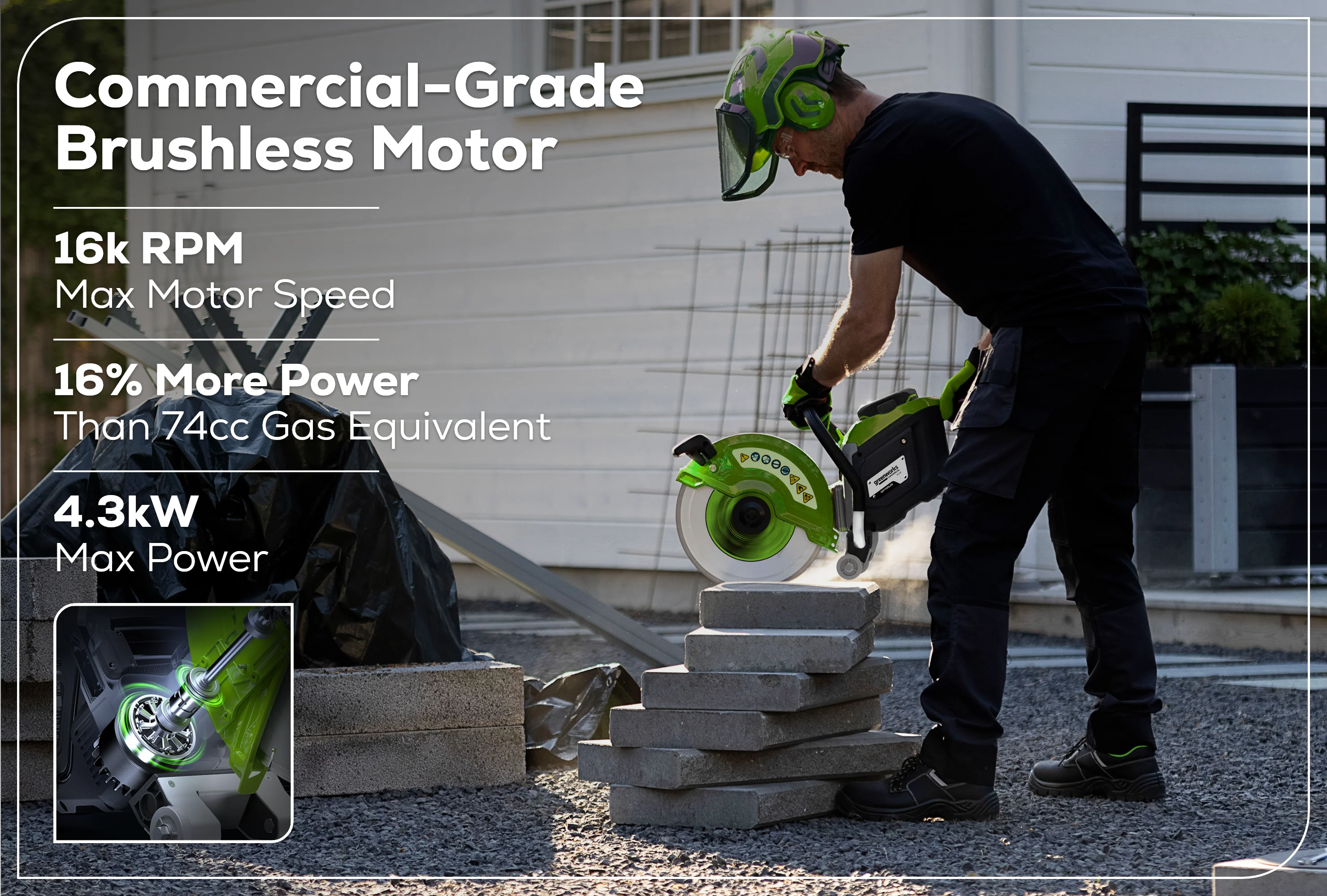 82V OPTIMUS 14" Power Cutter  | PC141 - Image 4