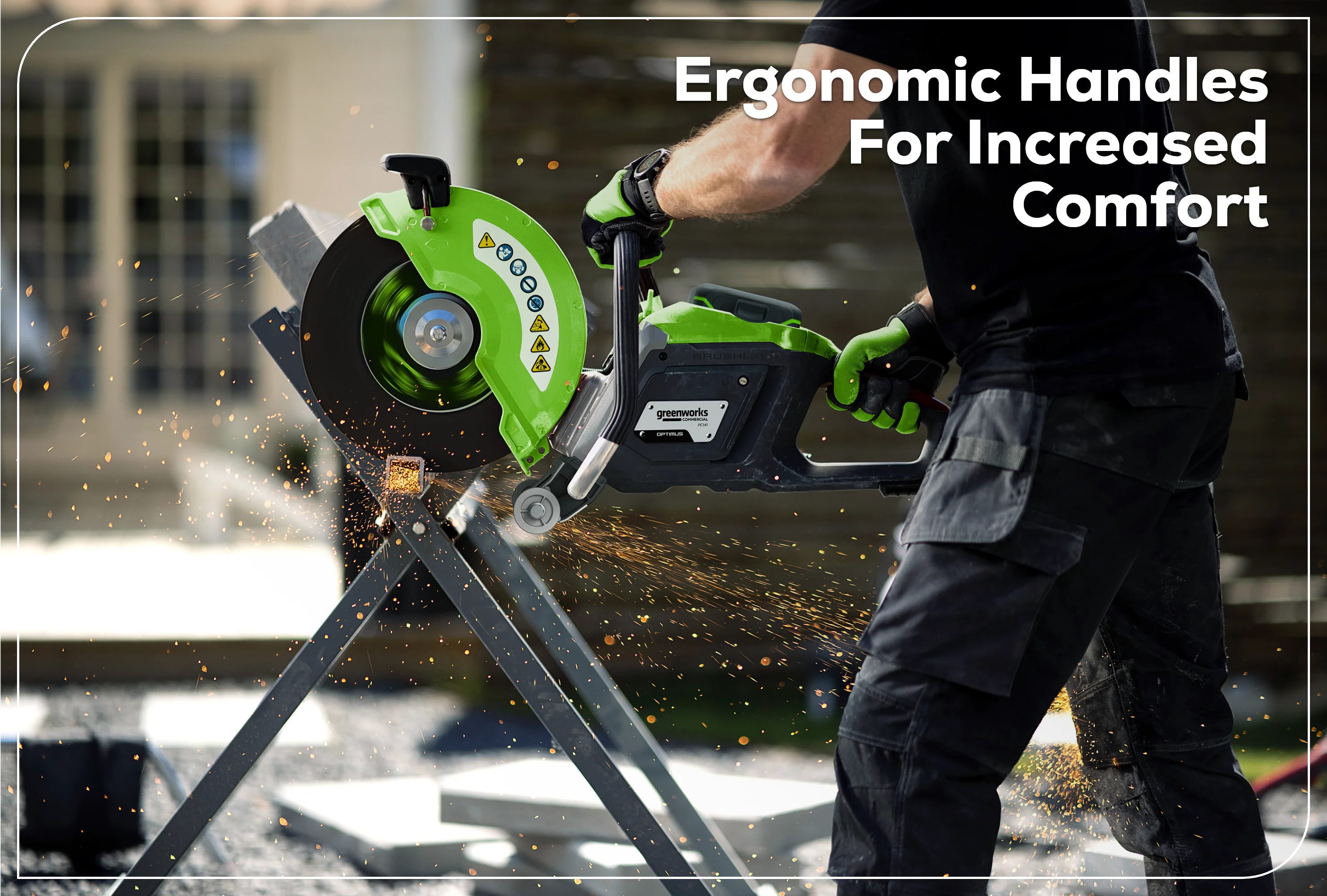 82V OPTIMUS 14" Power Cutter with CORE530 Battery and Dual Port Charger | PC141-C5DP - Image 12