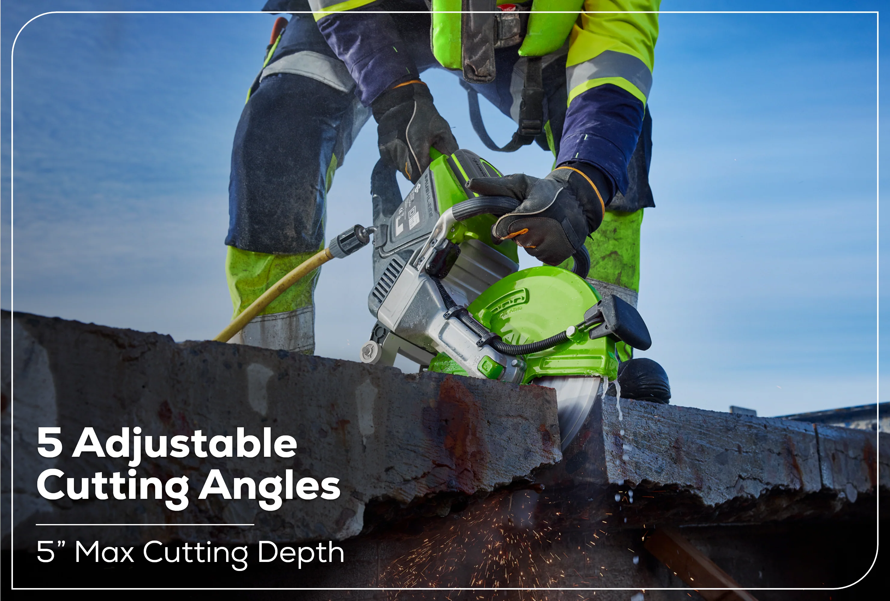 82V OPTIMUS 14" Power Cutter with CORE530 Battery and Dual Port Charger | PC141-C5DP - Image 14