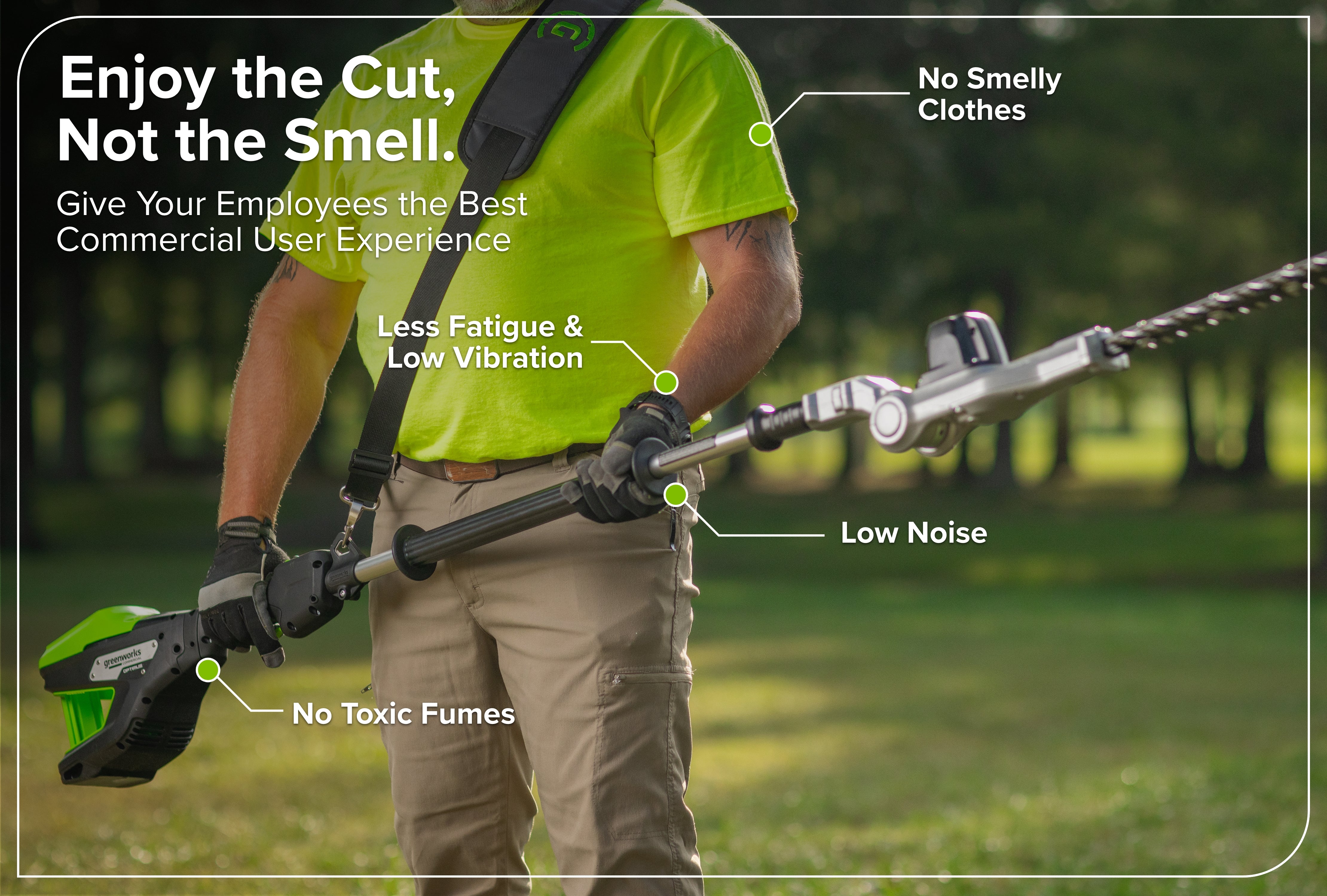 82V OPTIMUS 20" Mid-Pole Articulating Hedge Trimmer | PH482A - Image 12