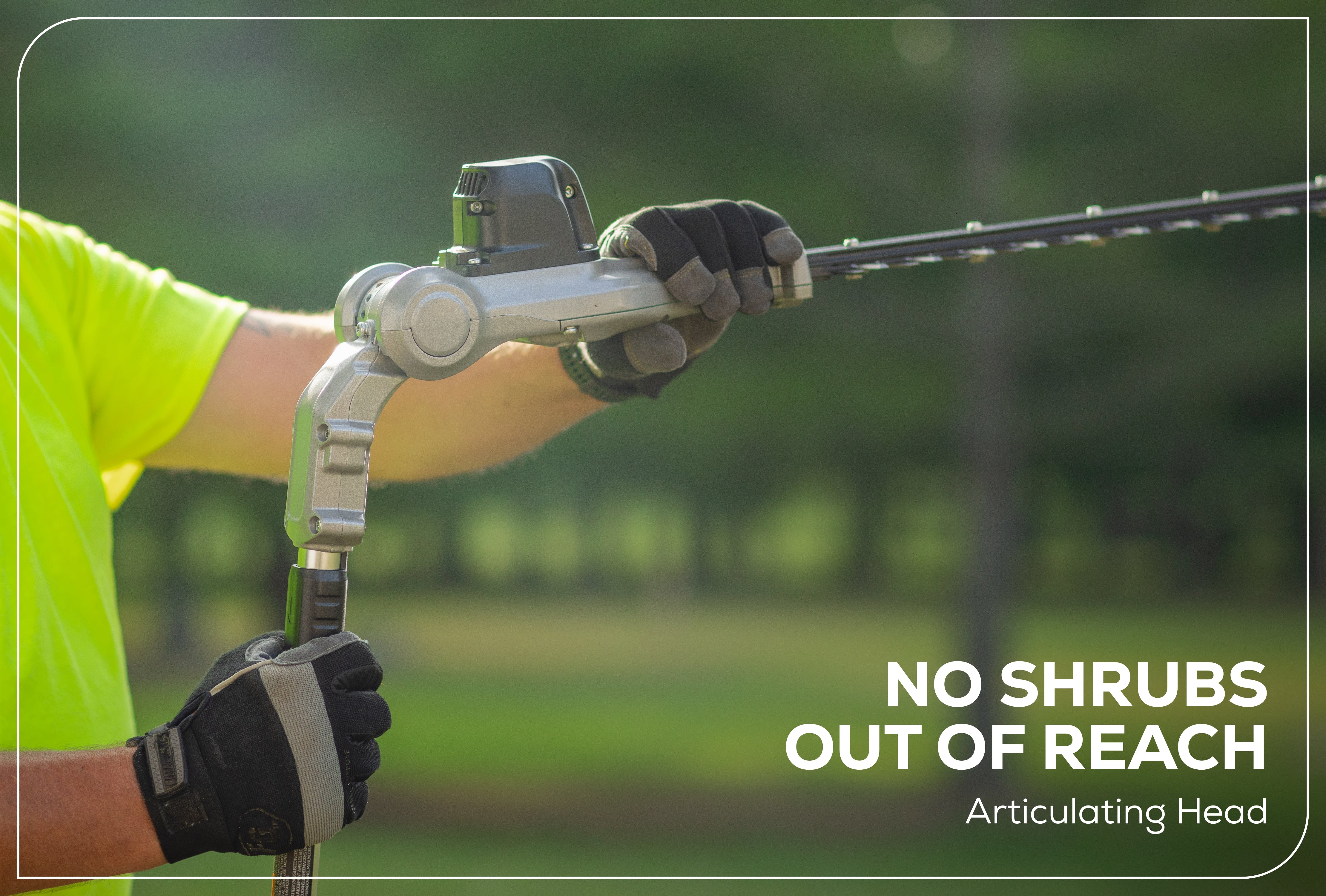 82V OPTIMUS 20" Mid-Pole Articulating Hedge Trimmer with (1) Core300 and Dual Port Charger | PH482A-C3DP - Image 9