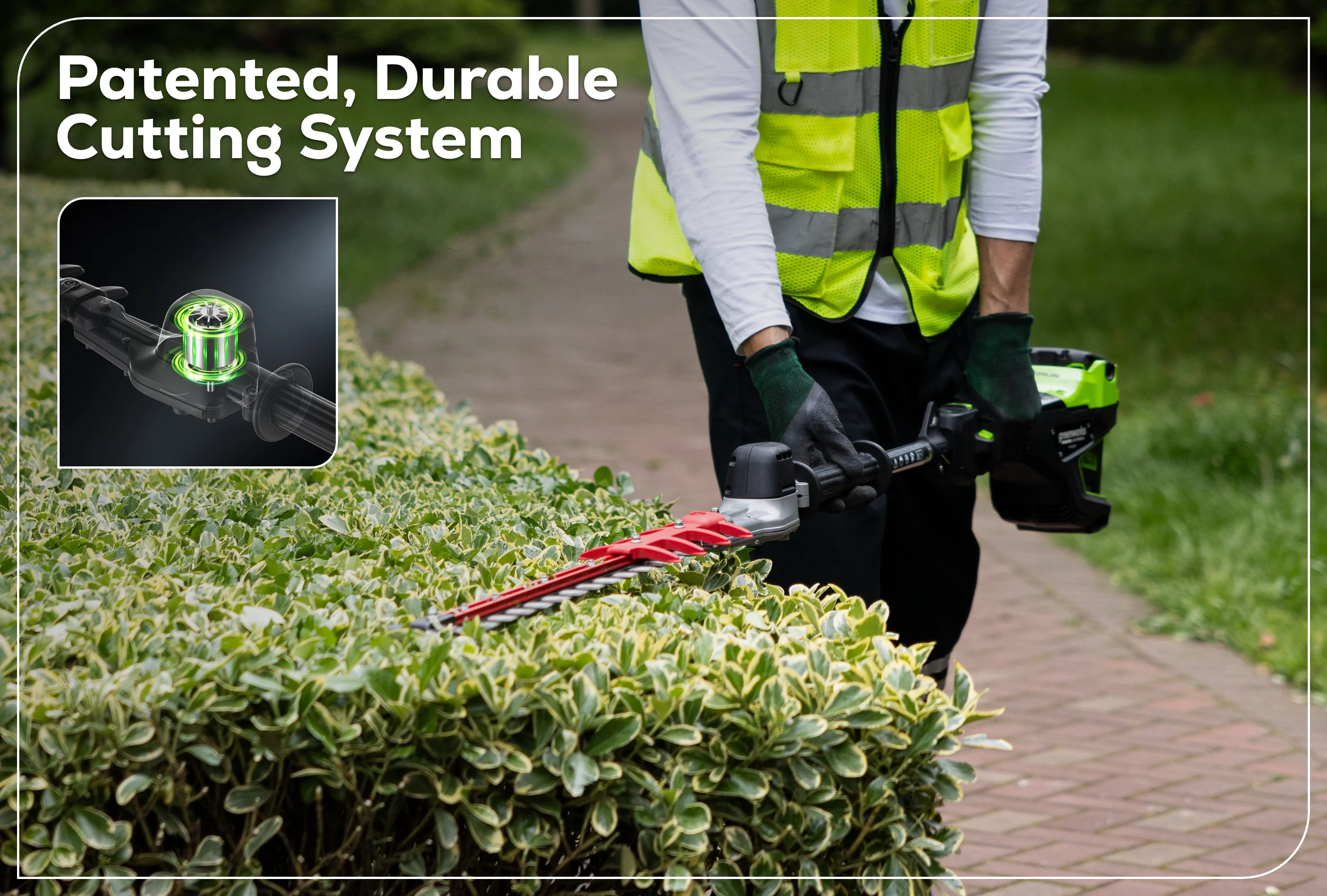 82V OPTIMUS 24" Short-Pole Hedge Trimmer | PH302F - Image 3