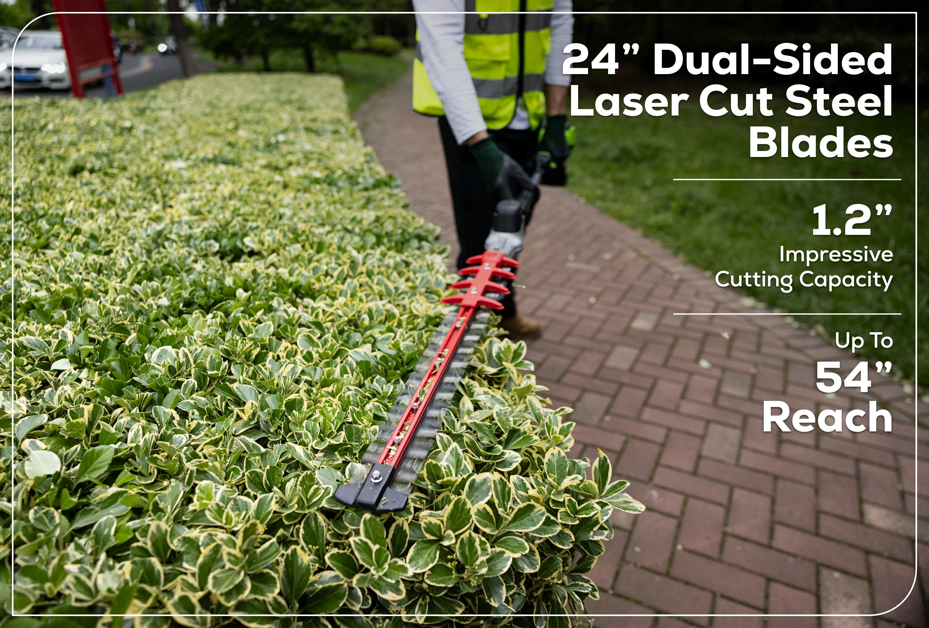 82V OPTIMUS 24" Short-Pole Hedge Trimmer | PH302F - Image 4