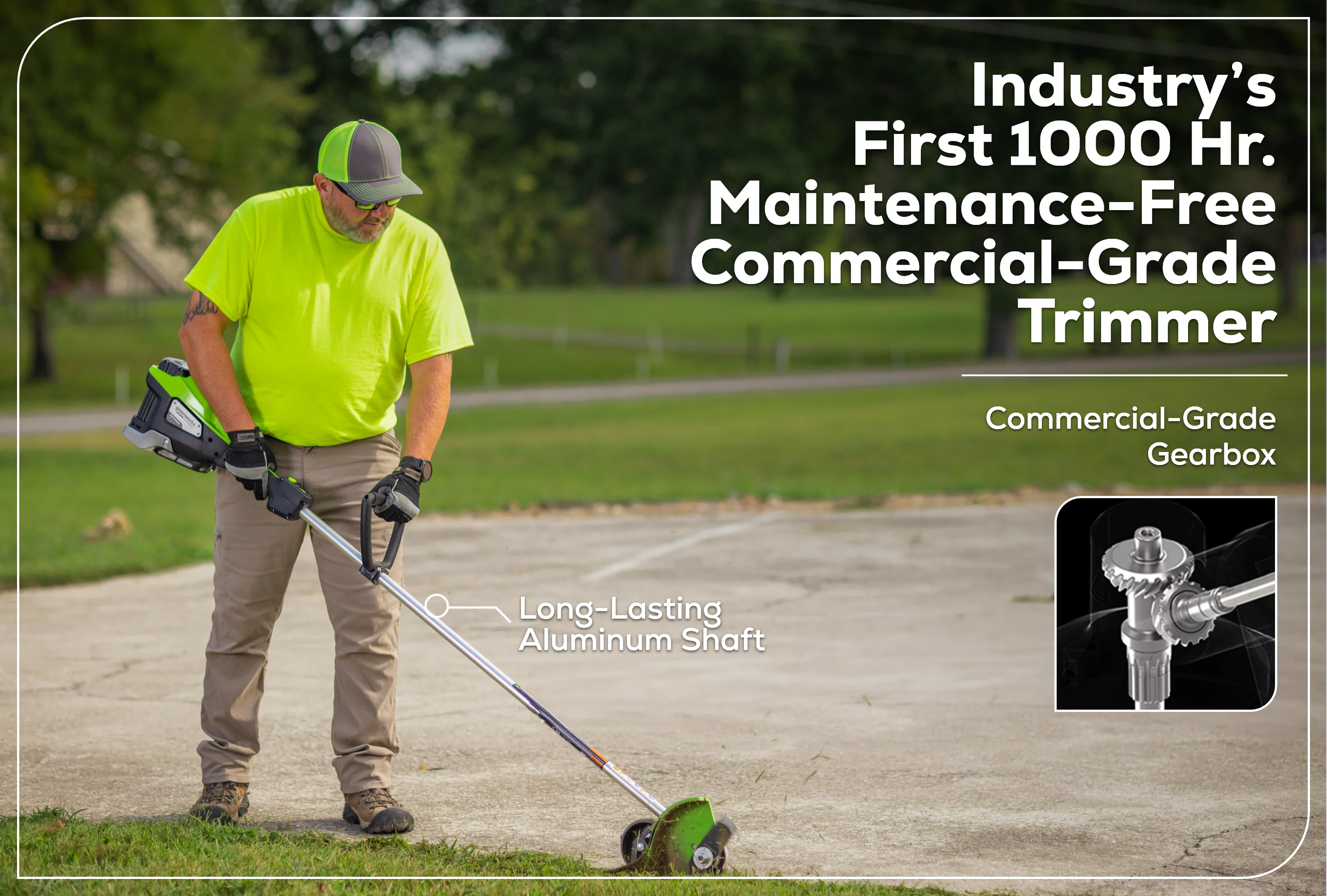 82V OPTIMUS 8" 1.6kW Straight Shaft Edger | ES161 - Image 4