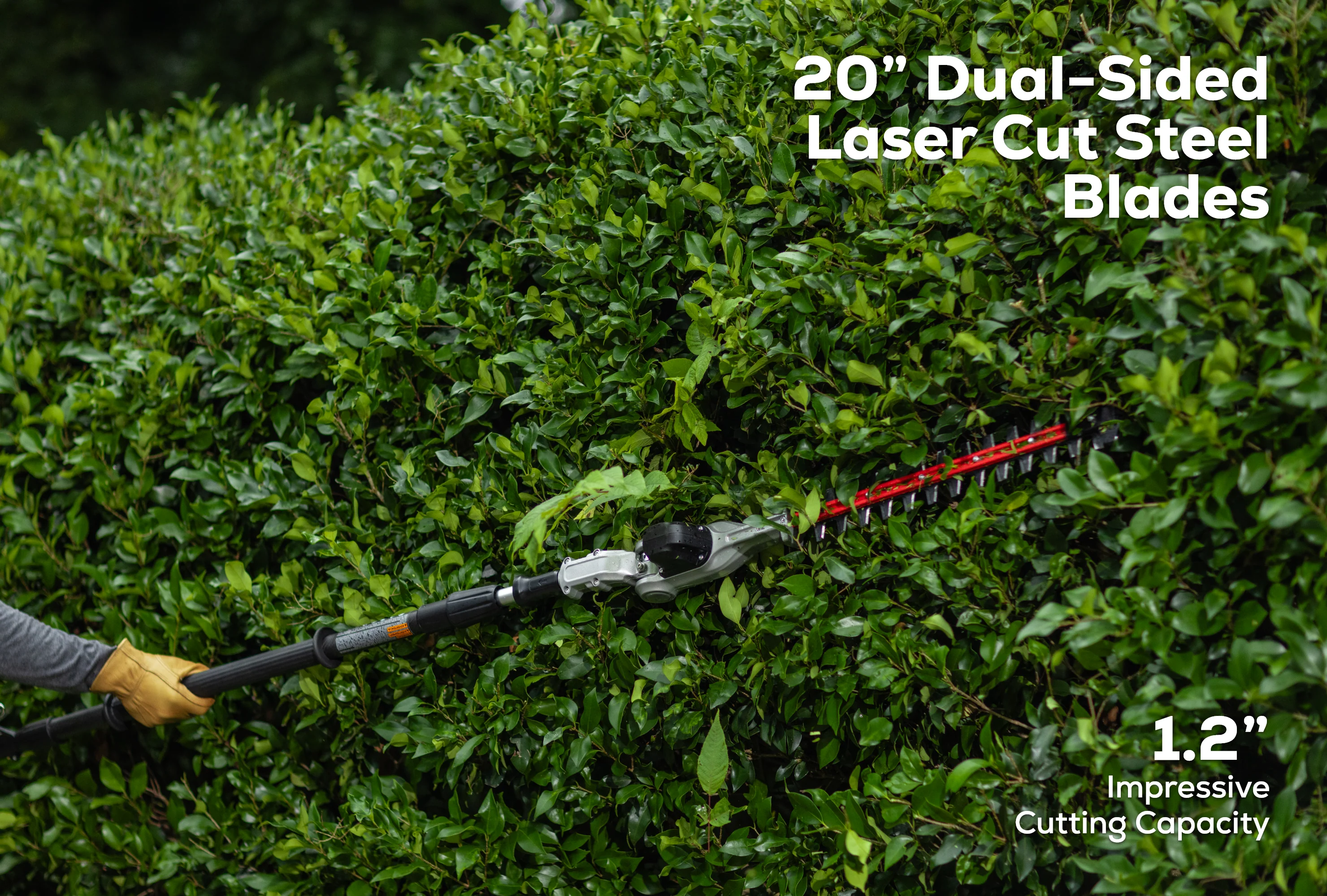 82V OPTIMUS 20" Telescoping + Articulating Pole Hedge Trimmer | PH662T - Image 6