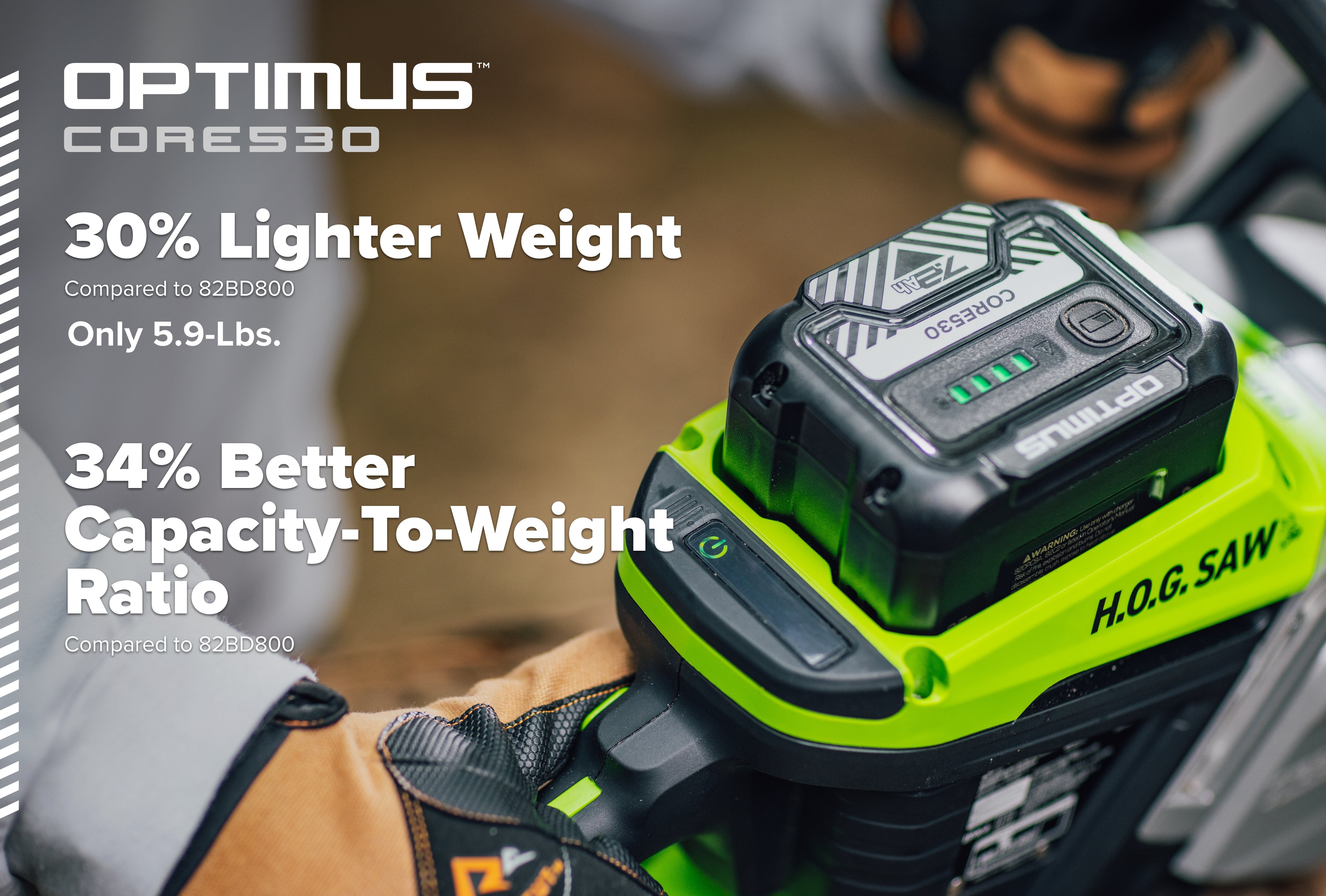 82V OPTIMUS 7.2 Ah CORE530 Battery | CORE530 - Image 5