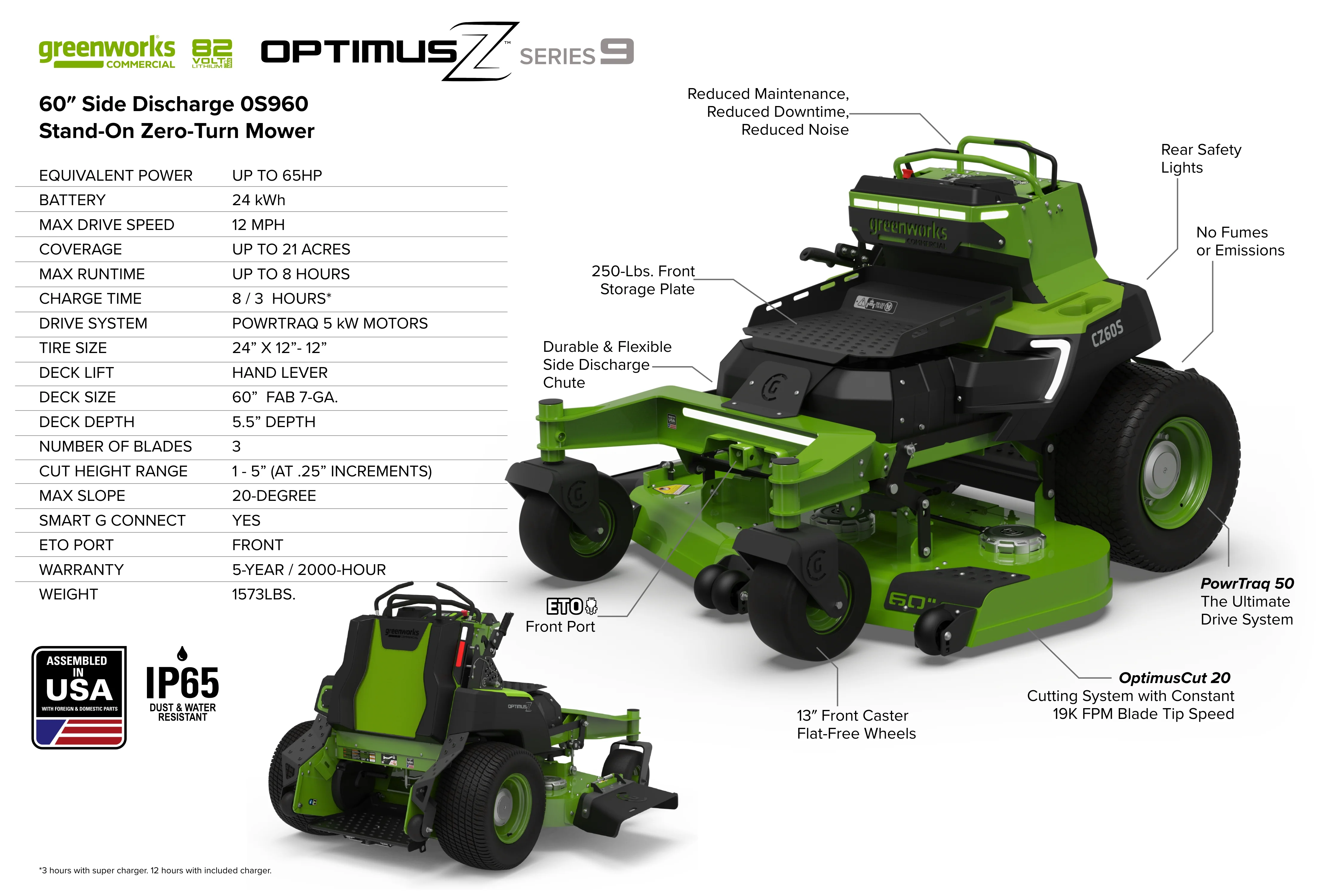 OptimusZ Series 9 48" Stand-on ZTR - 24 kWh | OS948 - Image 17