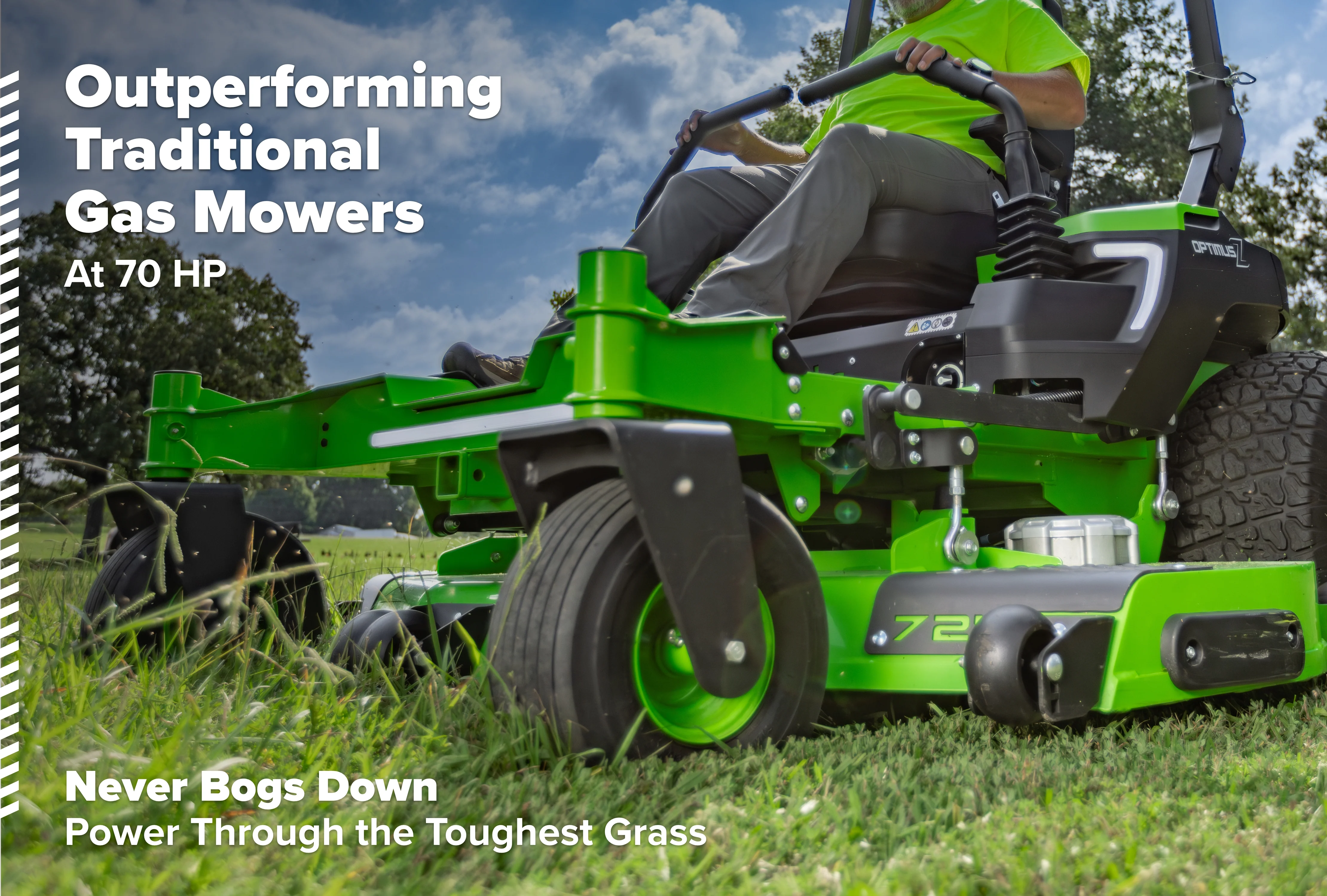 OptimusZ Series 9 72" (Side Discharge) Ride-on ZTR - 36 kWh | OZ972 - Image 4