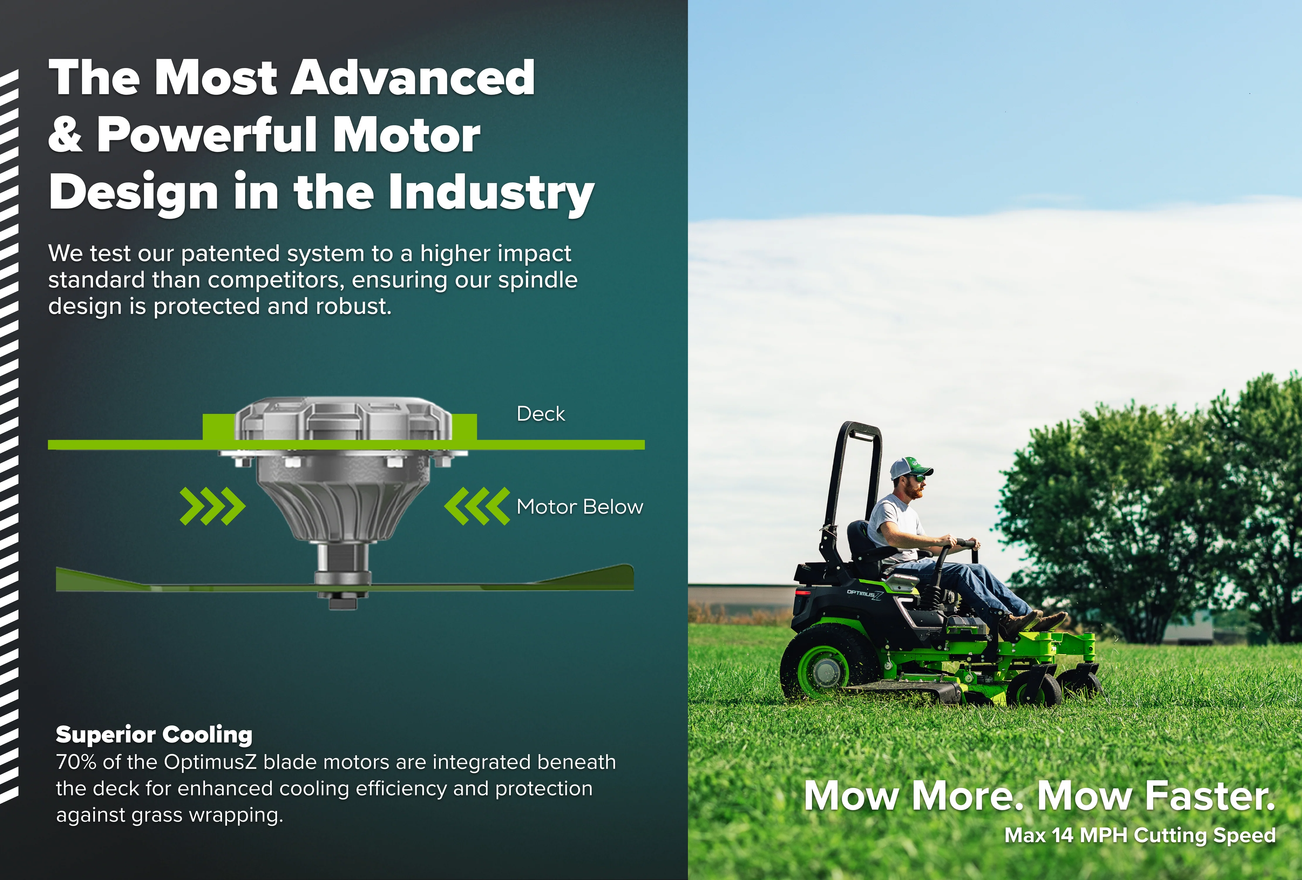 OptimusZ Series 9 72" (Side Discharge) Ride-on ZTR - 36 kWh | OZ972 - Image 7